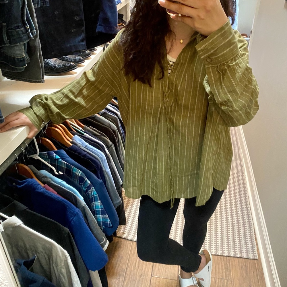 Free people hi-low blouse